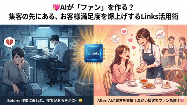 💖AIが「ファン」を作る？集客の先にある、お客様満足度を爆上げするLinks活用術
