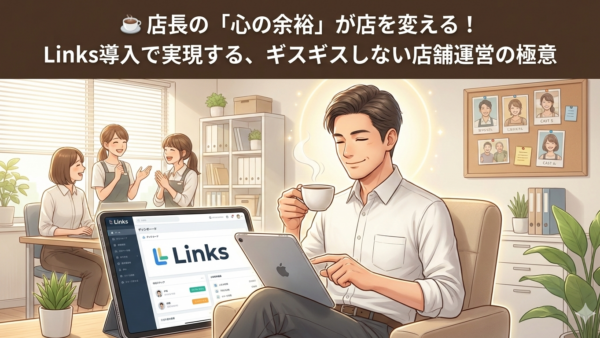 ☕️ 店長の「心の余裕」が店を変える！Links導入で実現する、ギスギスしない店舗運営の極意