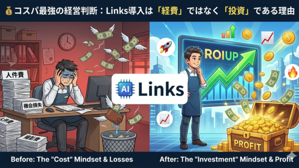 💰コスパ最強の経営判断：Links導入は「経費」ではなく「投資」である理由