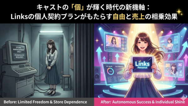キャストの「個」が輝く時代の新機軸：Linksの個人契約プランがもたらす自由と売上の相乗効果