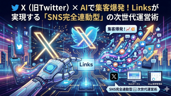 🐦 X（旧Twitter）× AIで集客爆発！Linksが実現する「SNS完全連動型」の次世代運営術