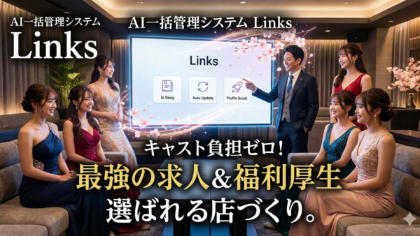 🌸 キャストが辞めない店作り：Links導入が「最強の求人武器」と「福利厚生」になる理由