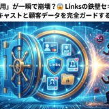 🔒 お店の「信用」が一瞬で崩壊？😱 Linksの鉄壁セキュリティが、キャストと顧客データを完全ガードする理由