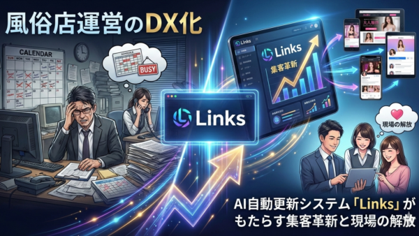 風俗店運営のDX化：AI自動更新システム「Links」がもたらす集客革新と現場の解放