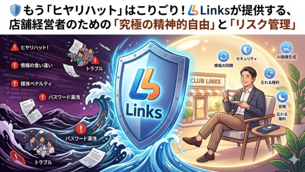 🛡️ もう「ヒヤリハット」はこりごり！Linksが提供する、店舗経営者のための「究極の精神的自由」と「リスク管理」