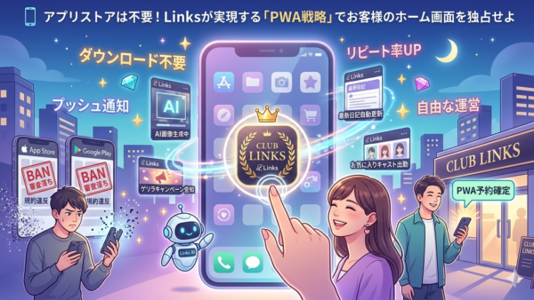 📱 アプリストアは不要！Linksが実現する「PWA戦略」でお客様のホーム画面を独占せよ
