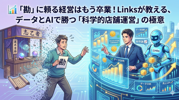 📊 「勘」に頼る経営はもう卒業！Linksが教える、データとAIで勝つ「科学的店舗運営」の極意