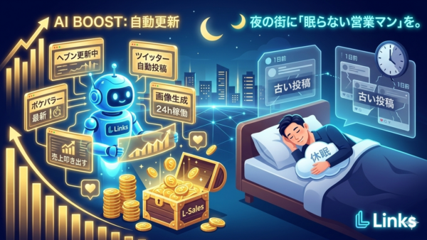 🌙 夜の街に「眠らない営業マン」を。スタッフが休んでいる間にLinksが売上を叩き出す仕組み